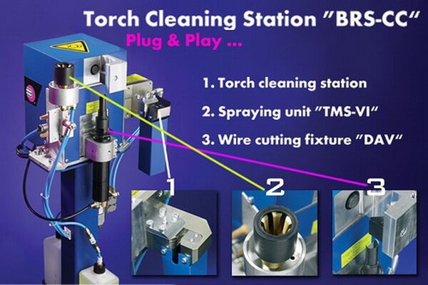 torch cleaning station